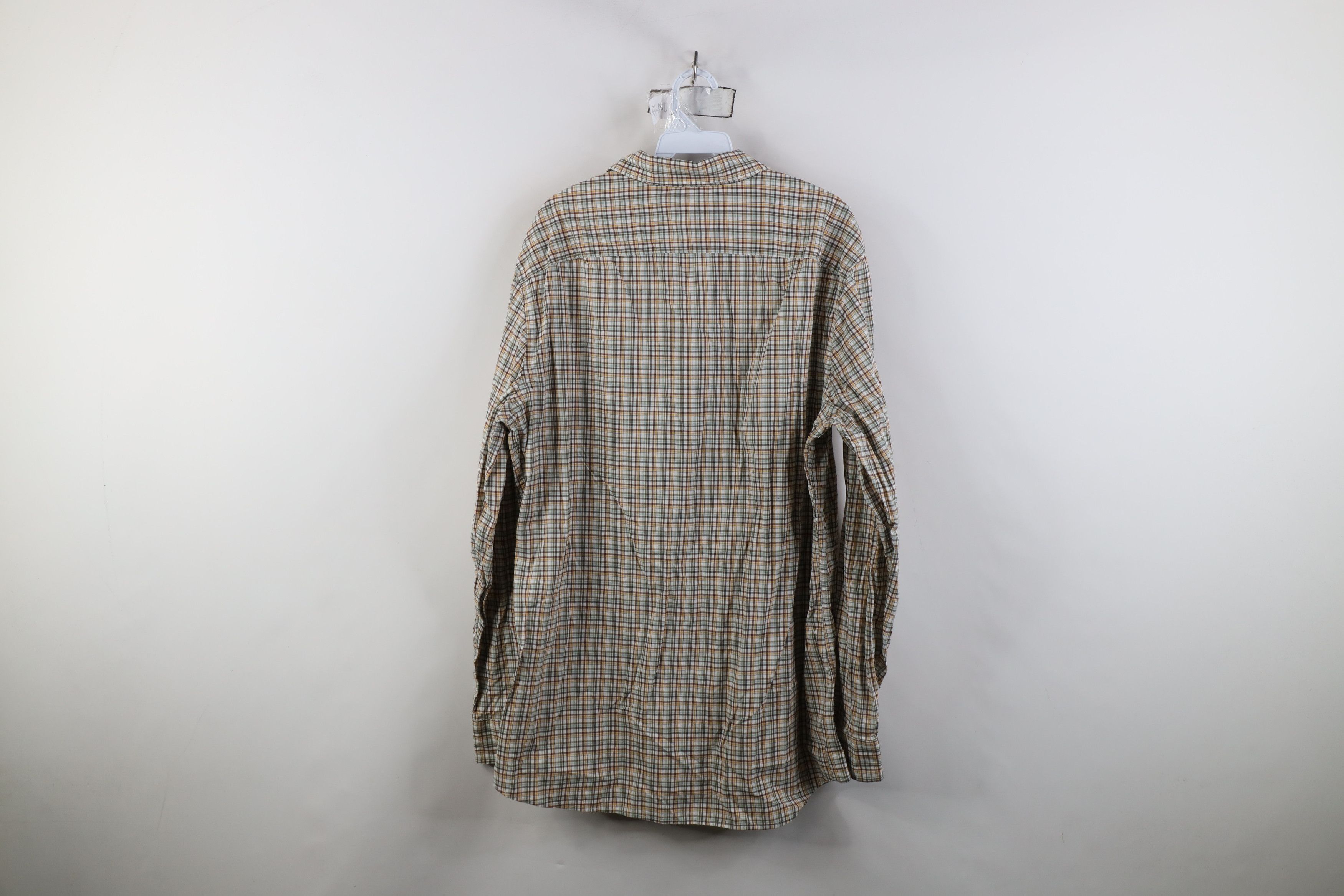 Banana Republic Banana Republic Wash Slim Fit Button Shirt Earth Tone Plaid Size US XL / EU 56 / 4 - 9 Thumbnail