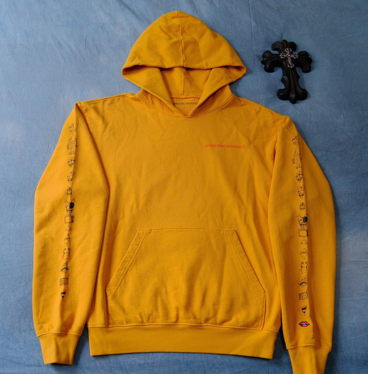 Chrome Hearts CHROME HEARTS YELLOW MATTY BOY HOODIE | Grailed