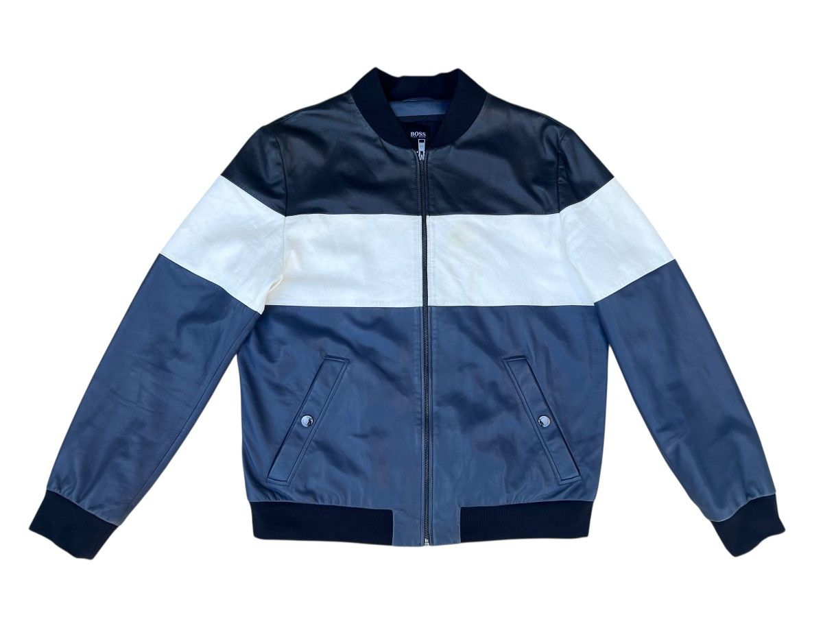 Hugo Boss Fall 2018 Hugo Boss Nappa Lamb Leather Bomber Jacket Size US L / EU 52-54 / 3 - 2 Thumbnail