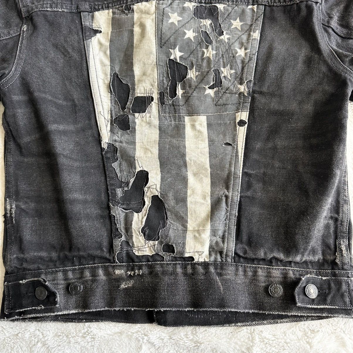 Denim & Supply Ralph Lauren Ralph Lauren Denim Supply Jacket Womens XS Flag Trucker USA Size XS / US 0-2 / IT 36-38 - 4 Thumbnail