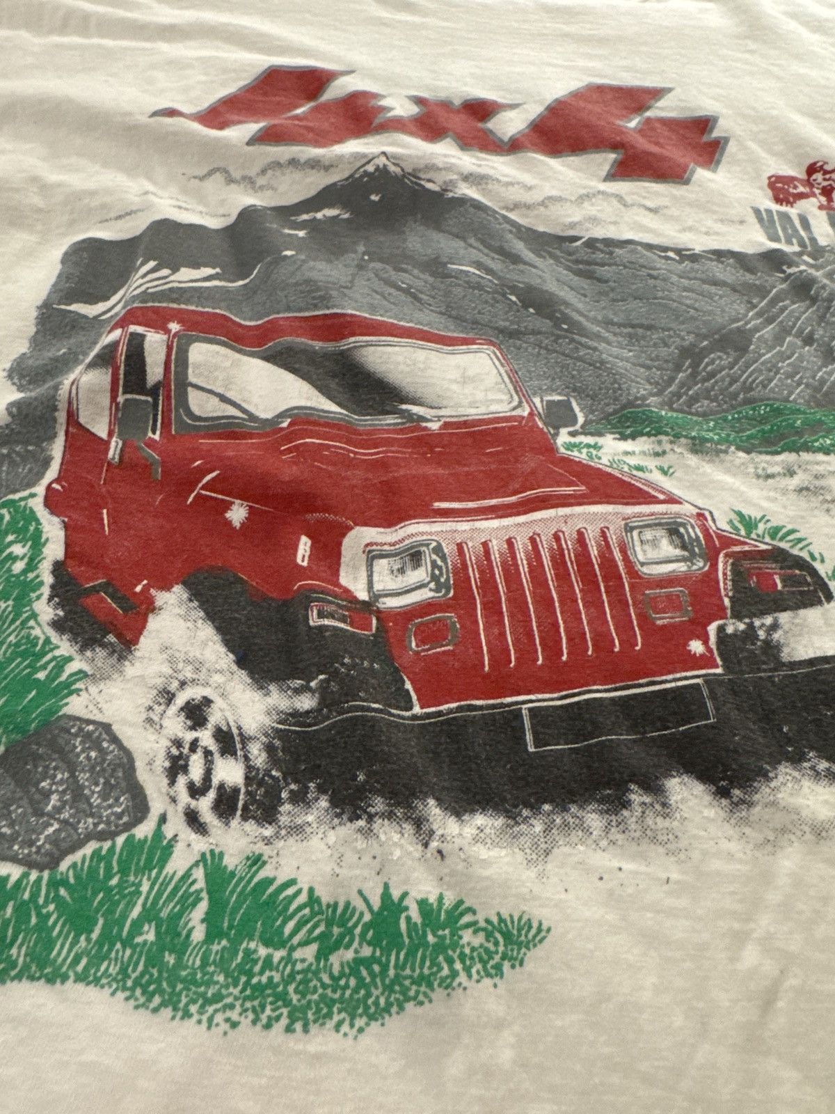 Vintage 4x4 Jeep Vintage White Tee Size US M / EU 48-50 / 2 - 2 Thumbnail