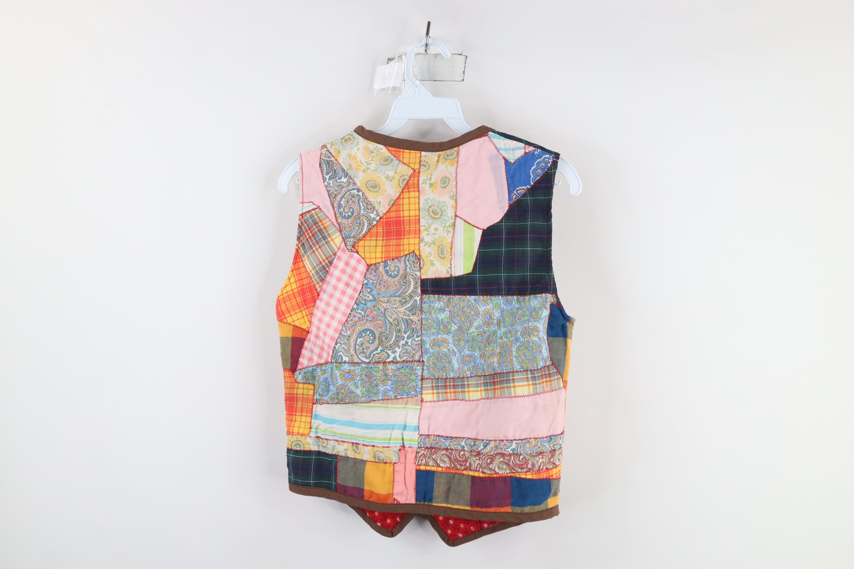 Vintage Vintage Streetwear Quilt Patch Button Vest Jacket USA Size M / US 6-8 / IT 42-44 - 8 Thumbnail