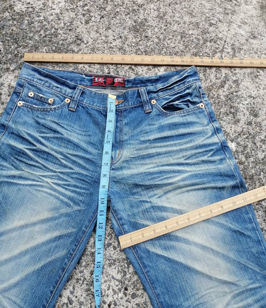 Designer × Japanese Brand Oniari Japan Nice Design Embroidered Denim Jeans Size US 34 / EU 50 - 3 Thumbnail