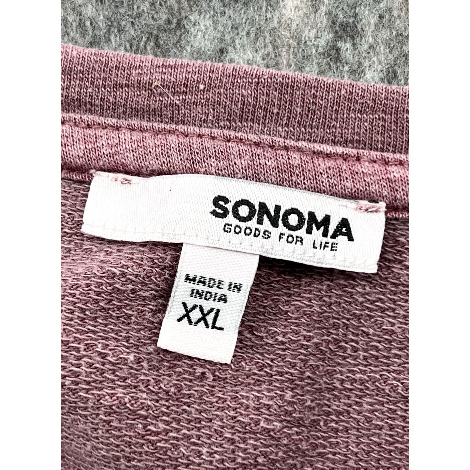 Vintage Sonoma Women's Blouse V-Neck Top Embroidered Floral 3/4 Sleeve Red Knit Cotton Size M Size M / US 6-8 / IT 42-44 - 5 Thumbnail