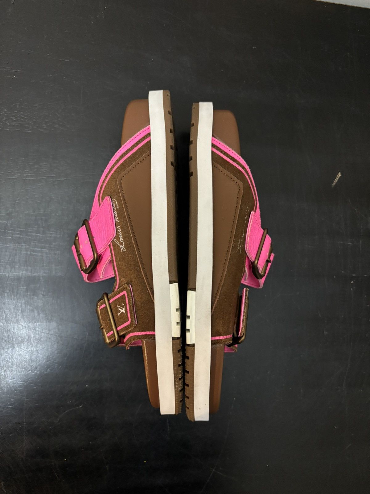 Louis Vuitton Louis Vuitton LV Trainer Mule Sandals Brown Pink Size US 6 / EU 39 - 3 Thumbnail