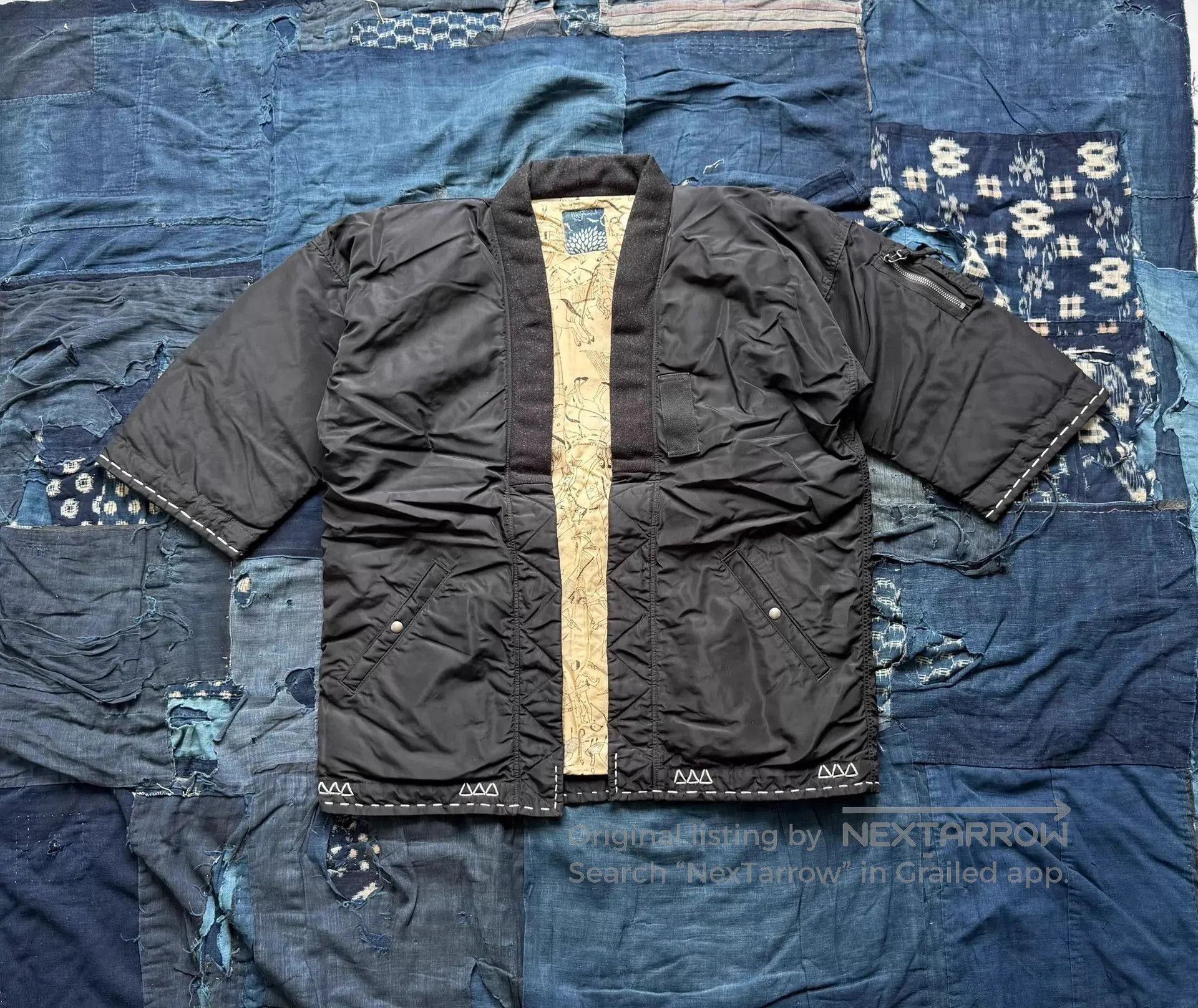 Visvim Black Lightweight Short Sleeve Jacket. Size US XL / EU 56 / 4 - 1 Thumbnail