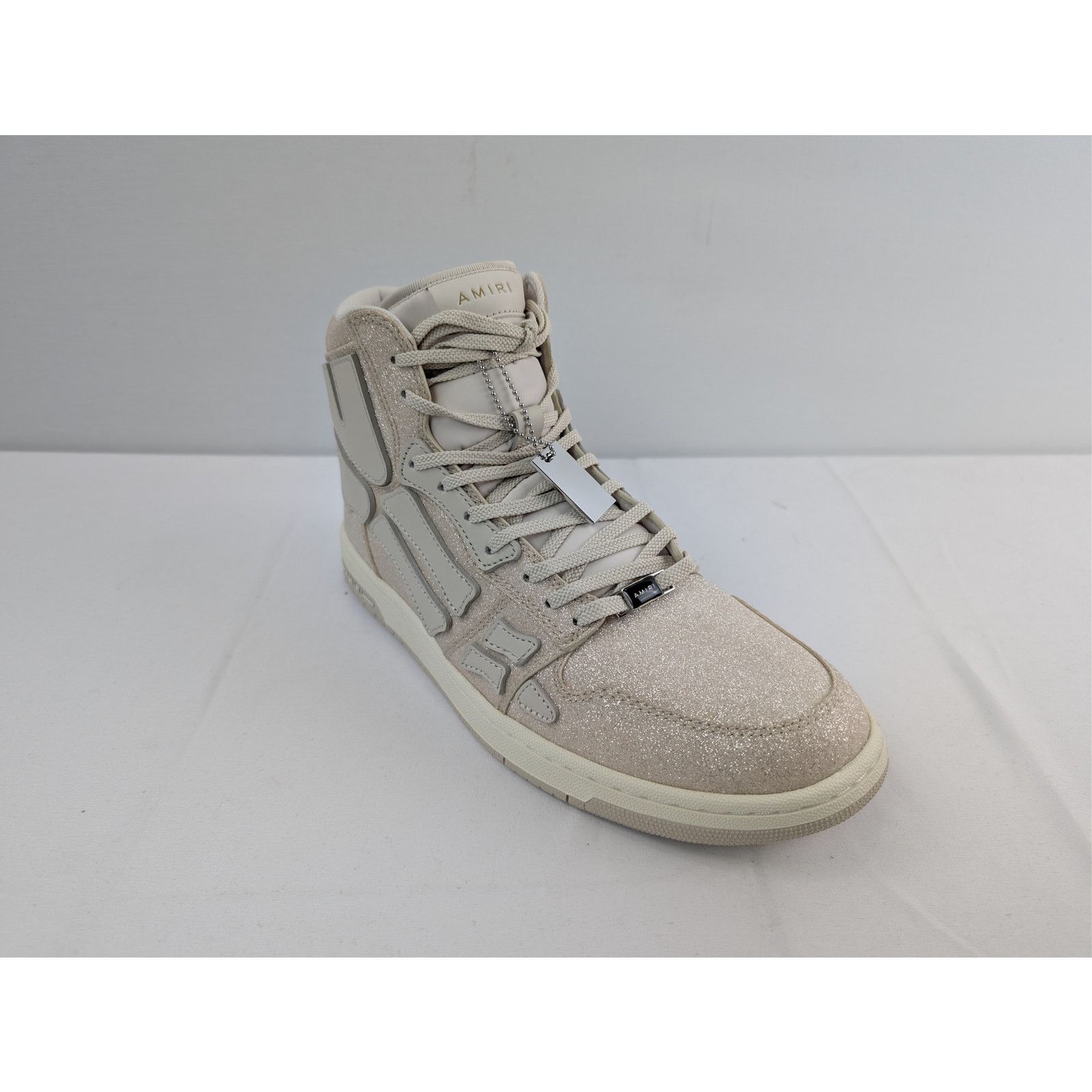 Amiri o1rshd1 Q:2 / Skelton Hi-Top Sneakers in Beige Size US 10 / EU 43 - 3 Thumbnail