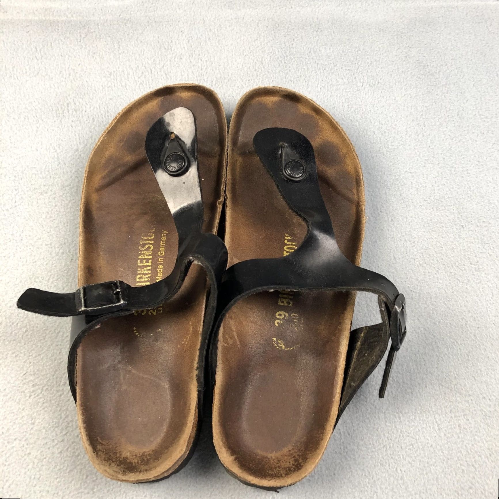 Birkenstock Birkenstock Gizeh Sandals Womens Size 39 Leather Cork Footed Made In Germany Size US 8 / IT 38 - 5 Thumbnail