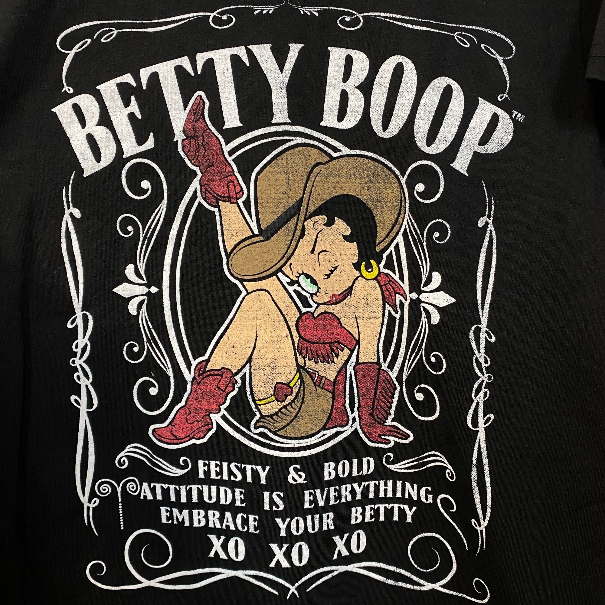 Other Betty Boop "Feisty & Bold" Cowgirl Cute Graphic T-Shirt Medi Size US M / EU 48-50 / 2 - 4 Thumbnail