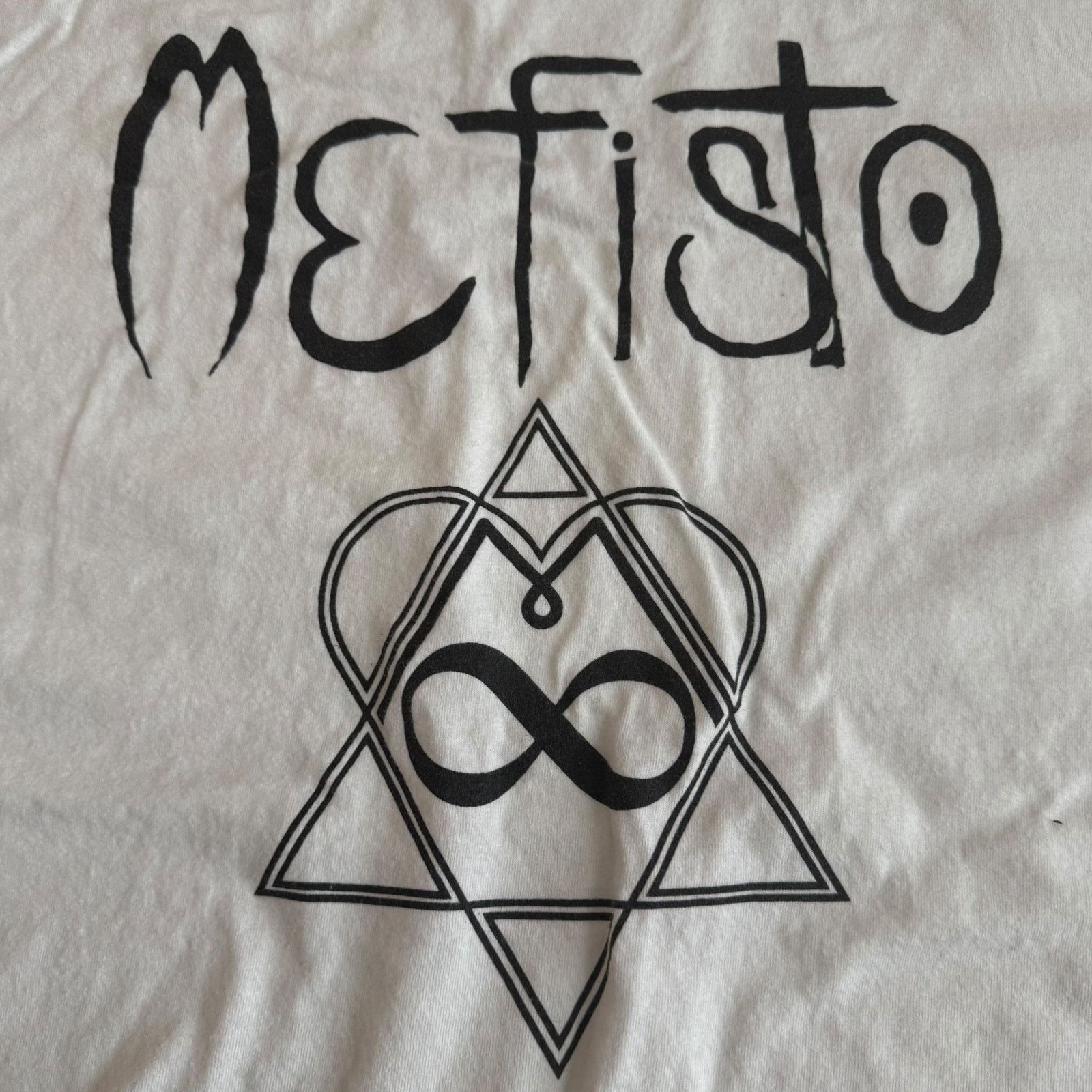 Band Tees Mefisto Band White T-Shirt Size XL Size US XL / EU 56 / 4 - 2 Thumbnail