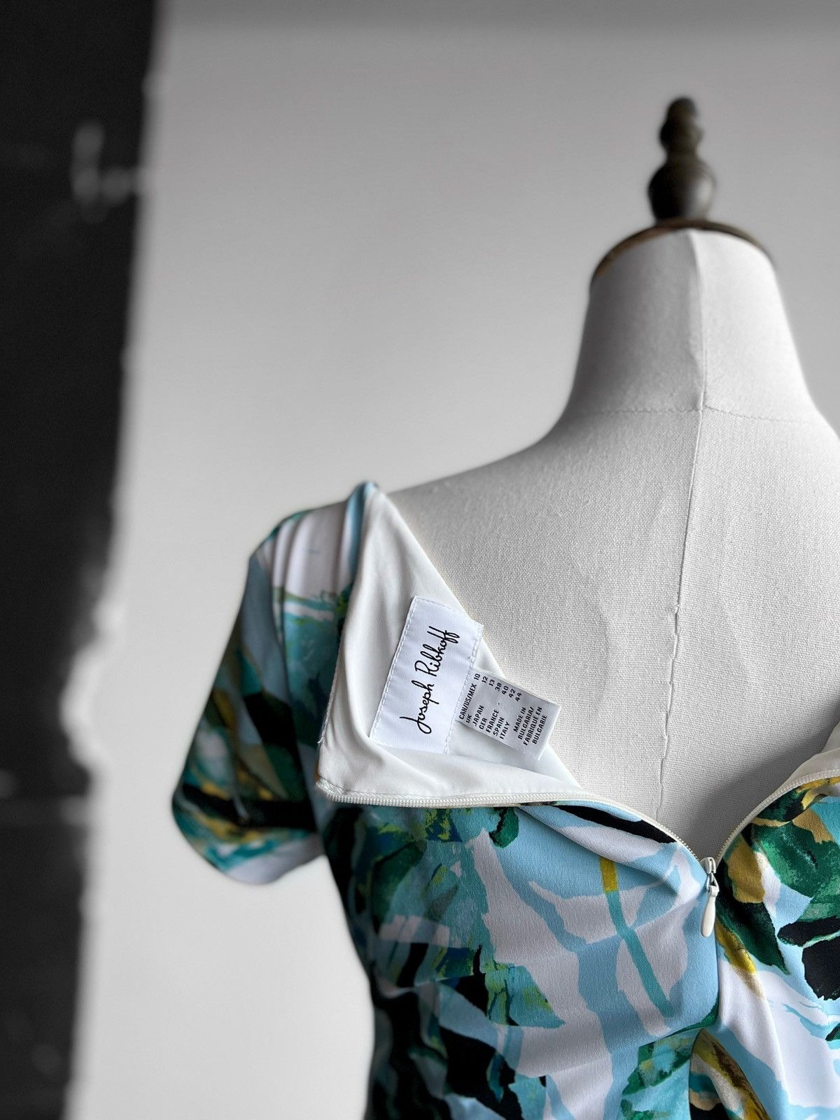 Designer × Joseph Ribkoff Joseph Ribkoff Womens Blue-Multi Tropical Print Dress Size M / US 6-8 / IT 42-44 - 8 Thumbnail