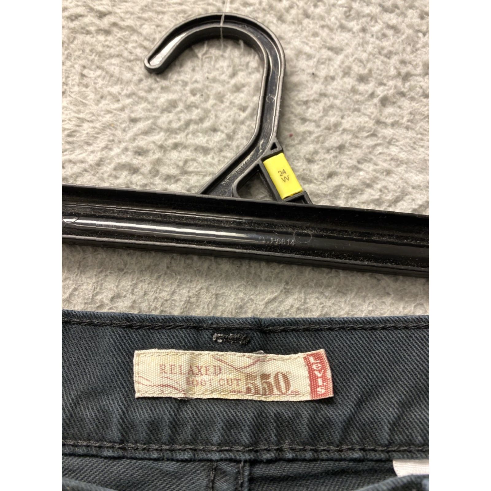 Levi's VINTAGE Levi's 550 Jeans Womens 10 M Faded Black Bootcut Denim 5-Pocket Zip Mid Rise Slim Size 32" / US 10 / IT 46 - 3 Thumbnail