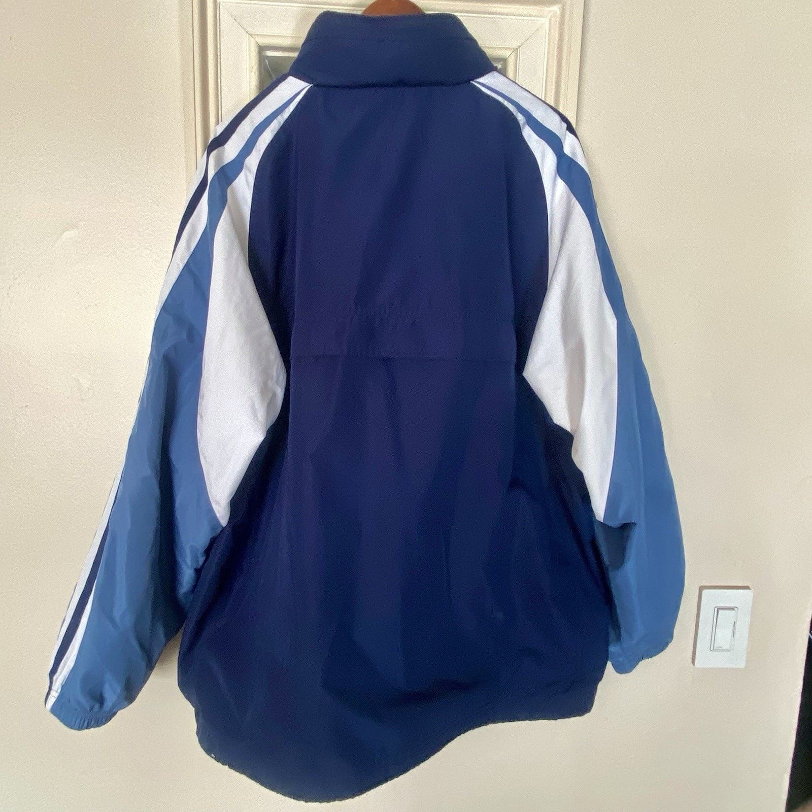 Tek Gear Tek Gear Jacket Mens XL Blue Hooded Lightweight Windbreaker Size US XL / EU 56 / 4 - 2 Thumbnail