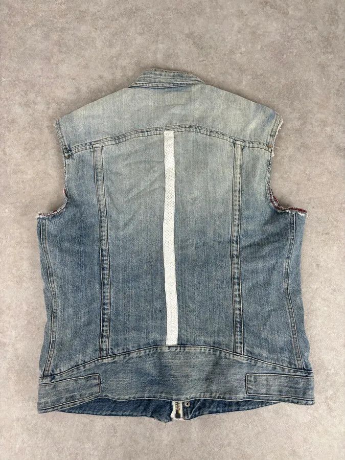 Dolce & Gabbana SS2005 Dolce & Gabbana Blue & White Snakeskin Effect Denim Vest Jacket Size US M / EU 48-50 / 2 - 6 Thumbnail