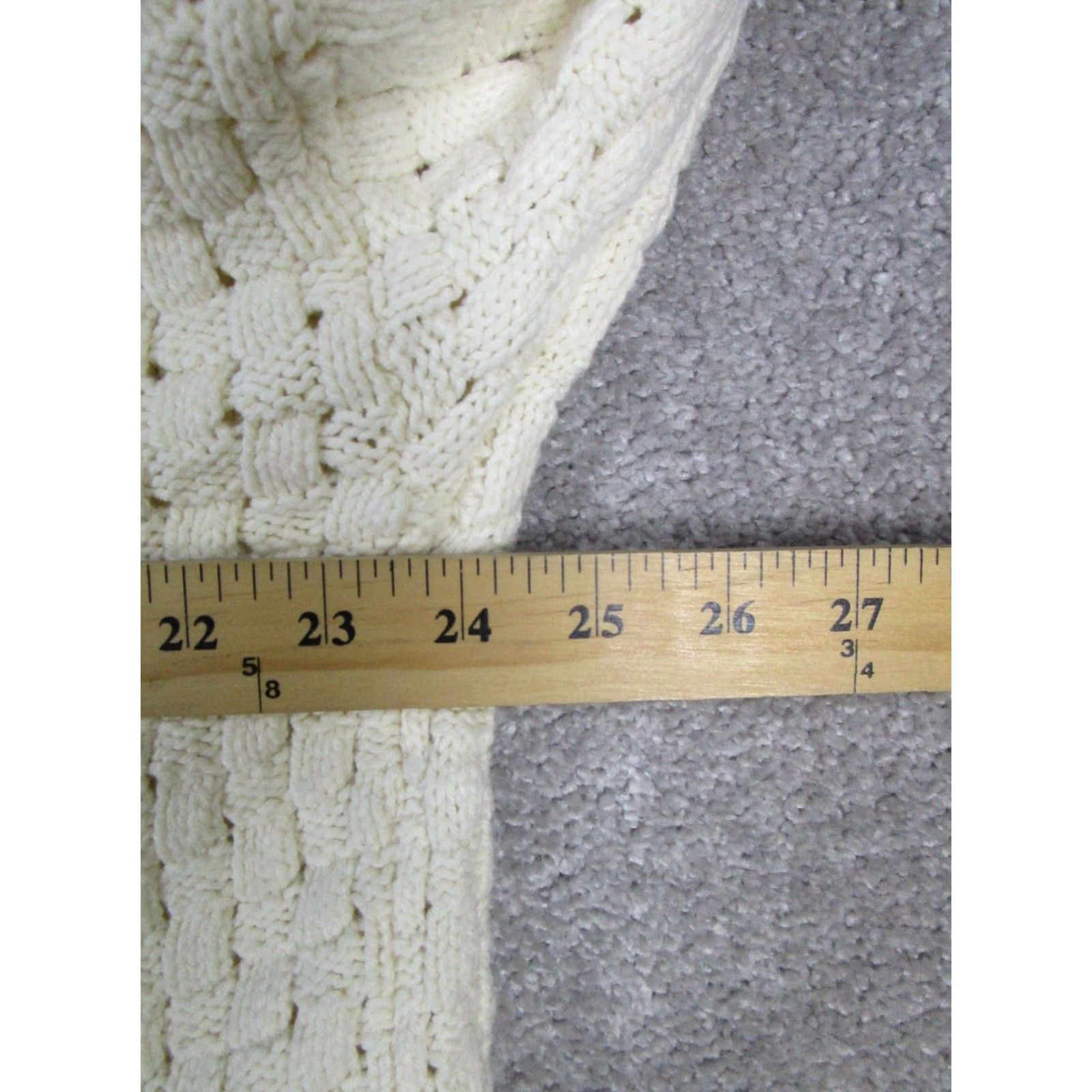 Madewell VINTAGE Madewell Sweater Womens Large Ivory Cotton Blend Waffle Knit Pullover Womens Large Ivory Sweater Size L / US 10 / IT 46 - 7 Thumbnail