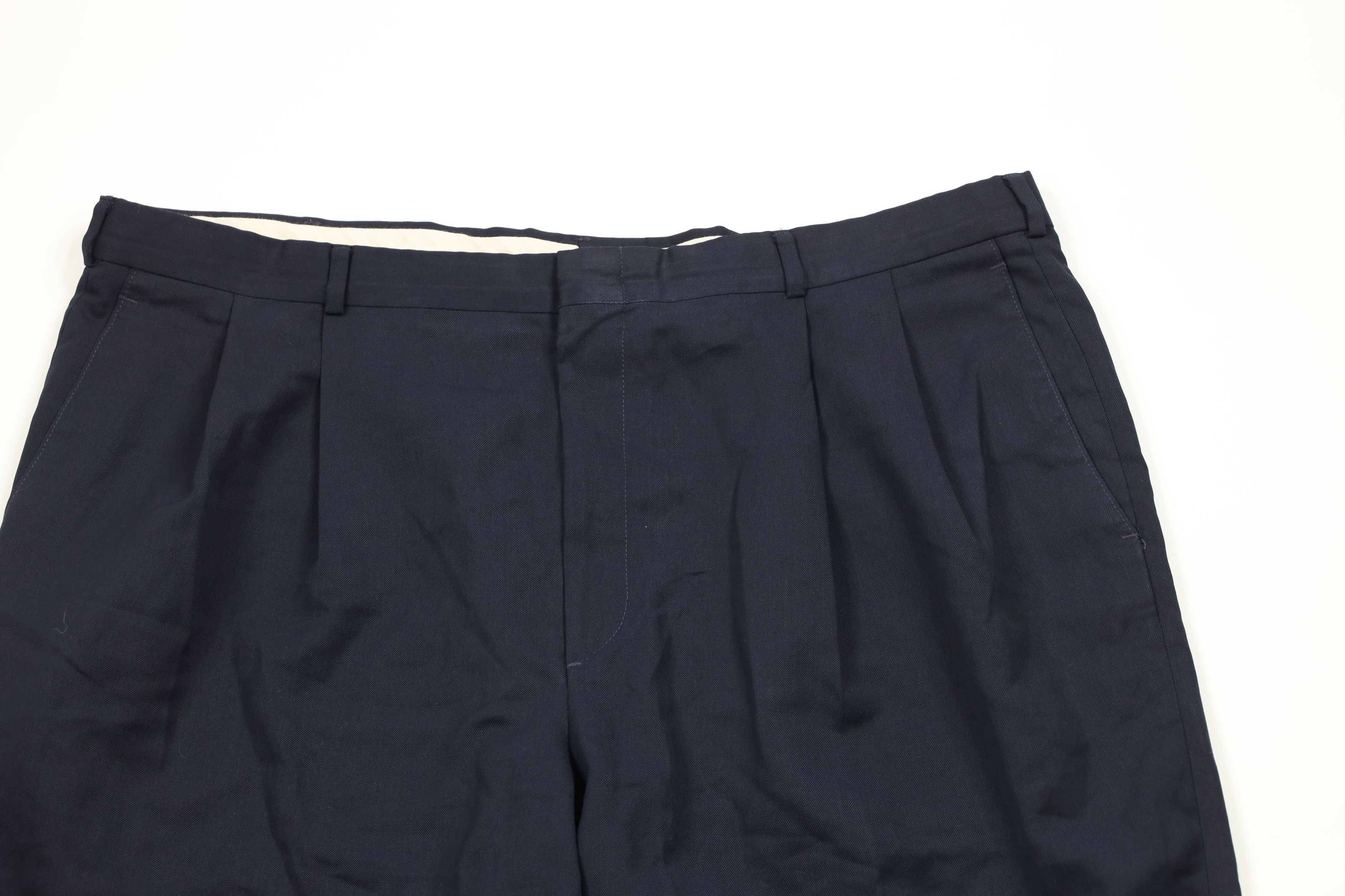 Vintage Vintage 90s Streetwear Wool Blend Wide Leg Chino Pants Size US 44 / EU 60 - 2 Thumbnail