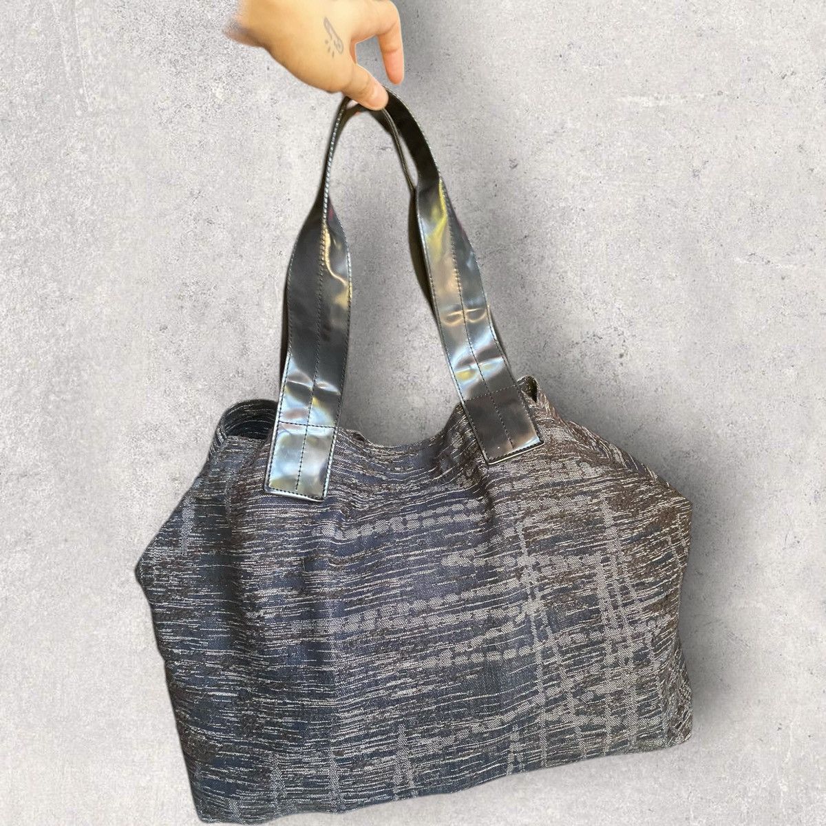 Issey Miyake Issey Miyake Fall 2000 F Leather Patch Tote Bag Size ONE SIZE - 4 Thumbnail