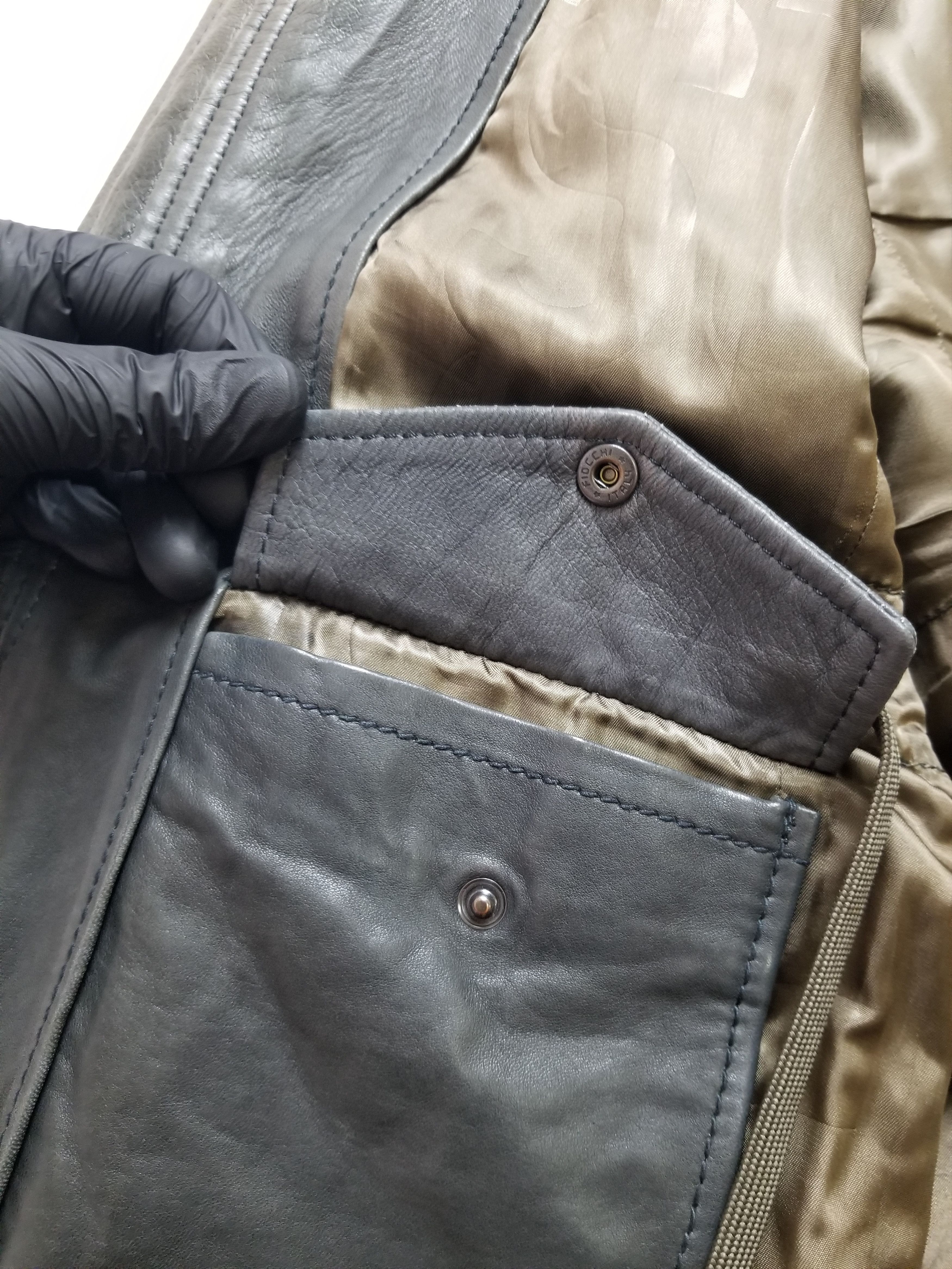 Diesel Diesel 100% Lamb Leather Biker Moto Style Hoodie Jacket Size US L / EU 52-54 / 3 - 10 Thumbnail