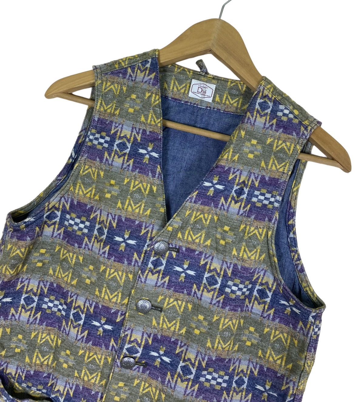 URBAN RESEARCH DOORS Urban Research Doors Geometric Native Navajo Vest Size US S / EU 44-46 / 1 - 4 Thumbnail