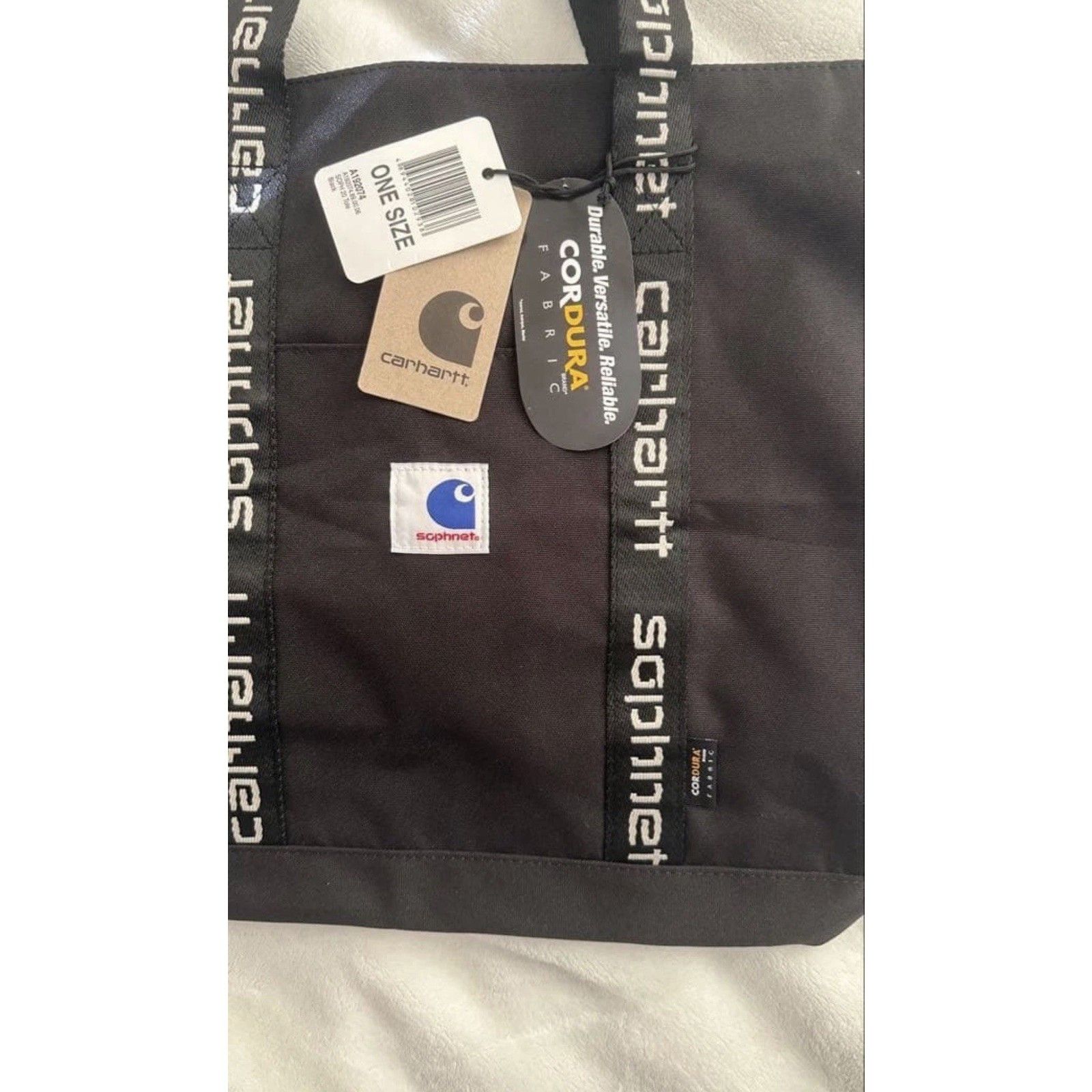 Carhartt CARHARTT WIP X SOPHNET SOPH 20 BRANDON TOTE BAG BLACK CORDUR Size ONE SIZE - 2 Thumbnail