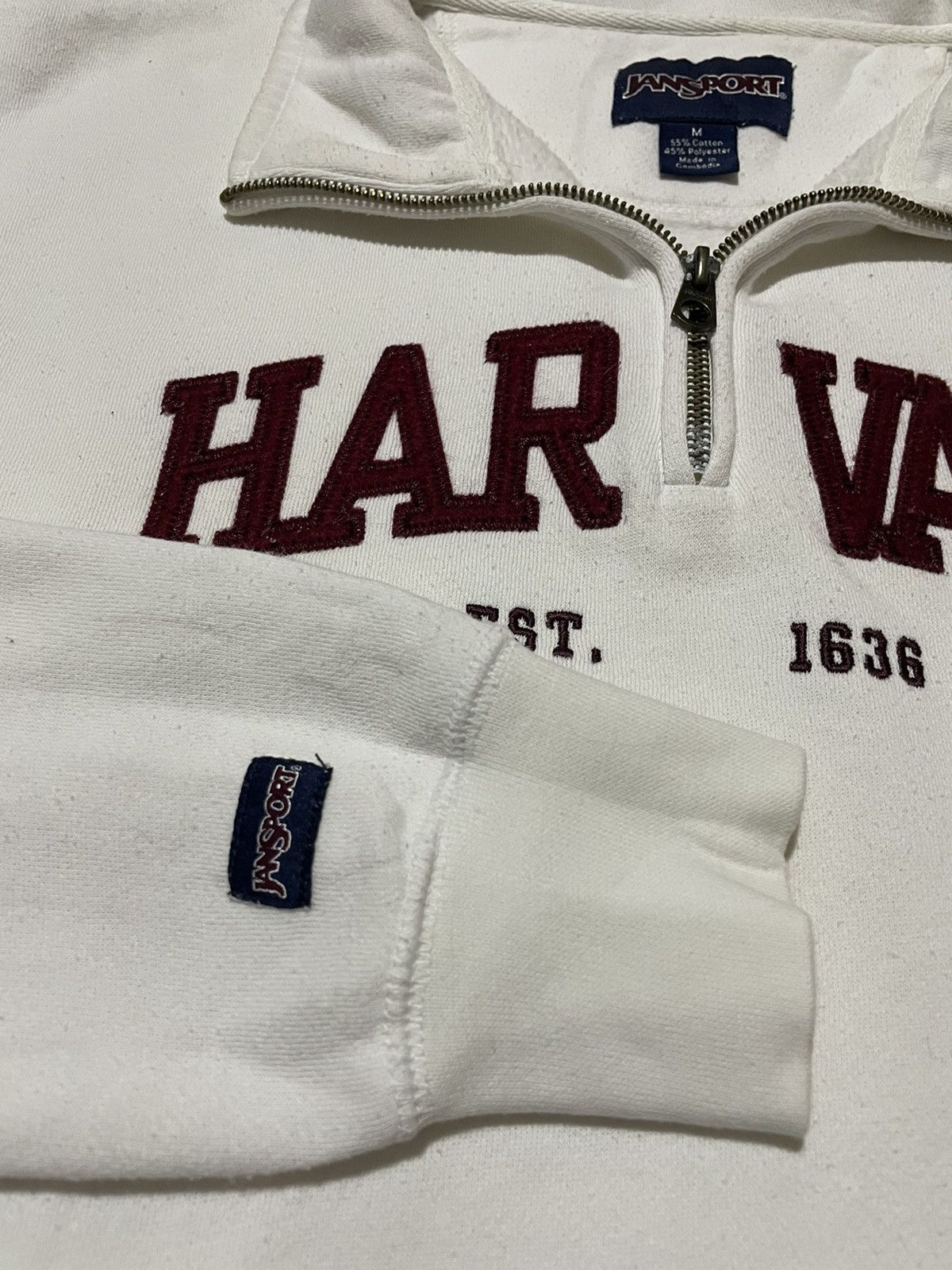 Jansport × Vintage Vintage Jansport Havard University Pullover Sweater Size US M / EU 48-50 / 2 - 5 Thumbnail