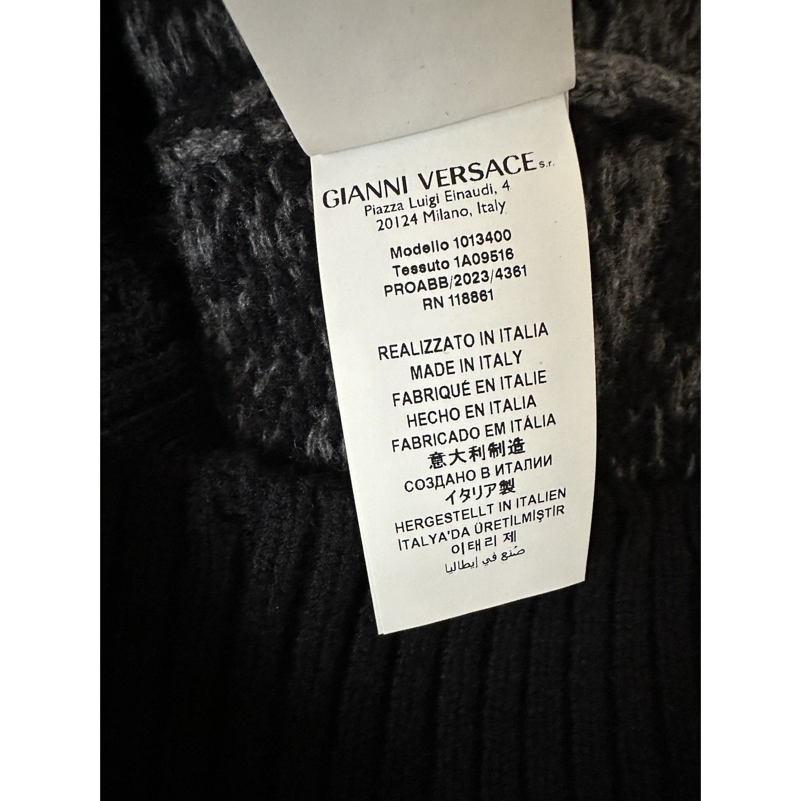 Versace Versace Barocco Wool Knit Sweater Black 40 US 1013400 Size US M / EU 48-50 / 2 - 13 Thumbnail