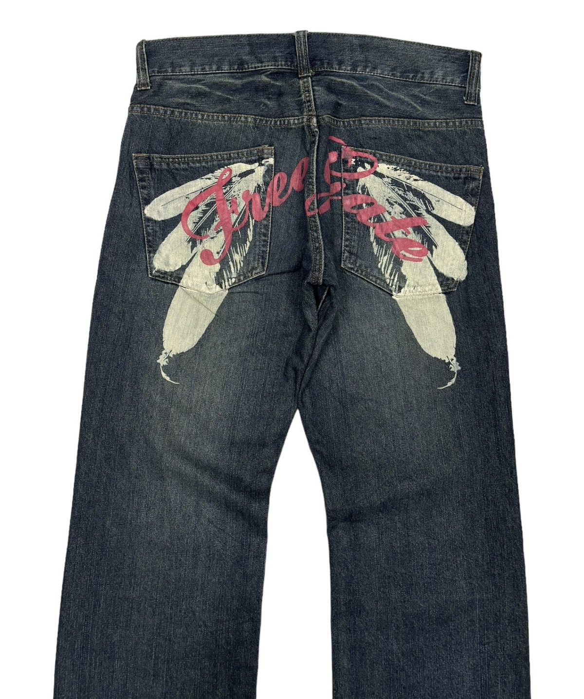 If Six Was Nine RARE VINTAGE HAND TAILORED DENIM FREE GATE DISTRESS DENIM Size US 32 / EU 48 - 5 Thumbnail