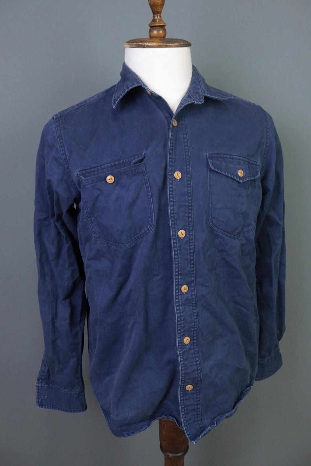 Emmett Emmett Jean Company Denim Blue Overshirt Shirt M Size US M / EU 48-50 / 2 - 8 Thumbnail