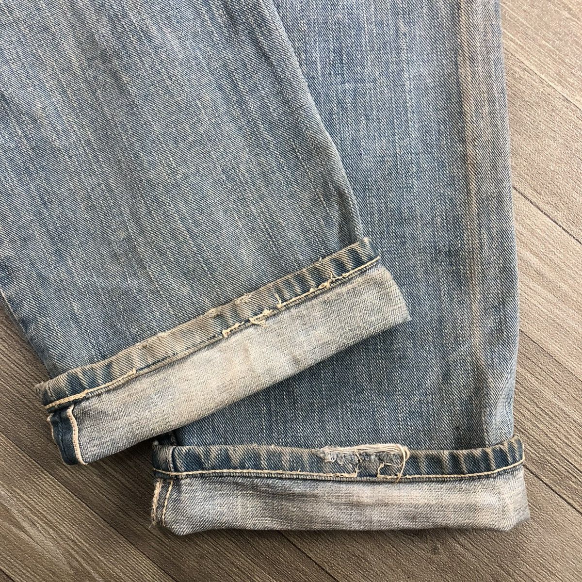 Sugar Cane 🇯🇵90s Vintage Sugar Cane Selvedge Faded Jeans Japanese Brand Size US 30 / EU 46 - 17 Thumbnail