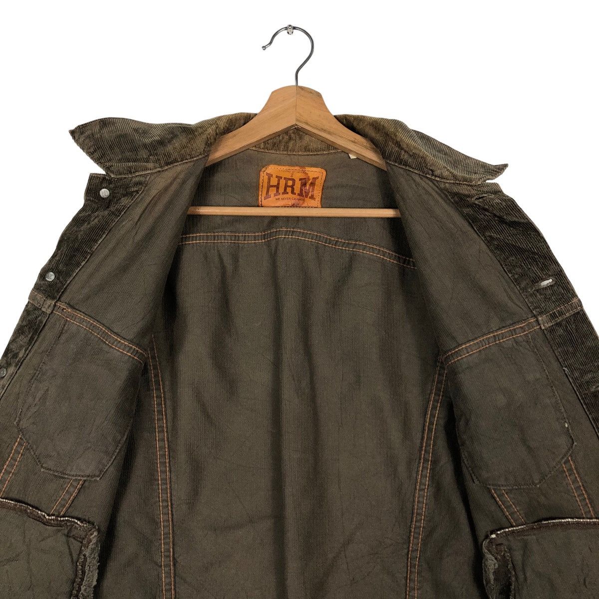 Blue Blue Japan 🔥Vintage Corduroy Trucker Jacket HRM Japan Biker Wear Size US M / EU 48-50 / 2 - 14 Thumbnail