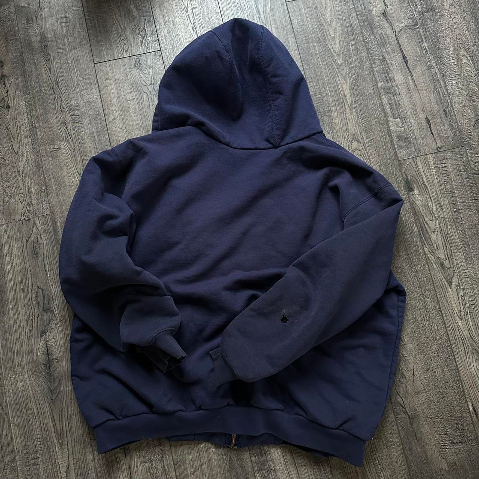Carhartt × Vintage Vintage 90s Heavy Thermal Work Jacket Zip Up Sweatshirt Size US XL / EU 56 / 4 - 5 Thumbnail
