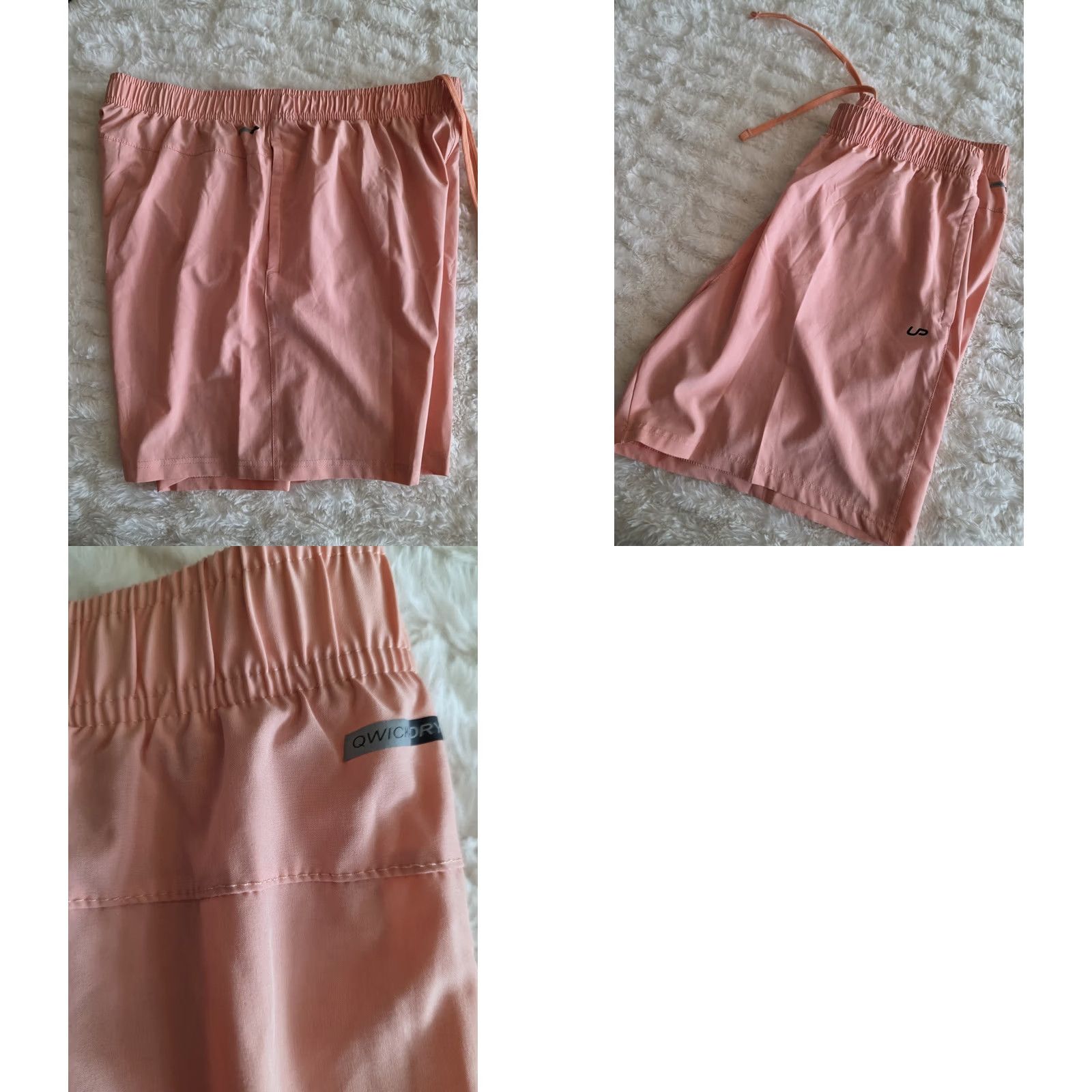 2XU 2XU Men's Unipro Quick Dry Athletic Running Shorts Peach XL Orange Athletic Stretch Mens Size US 36 / EU 52 - 8 Thumbnail