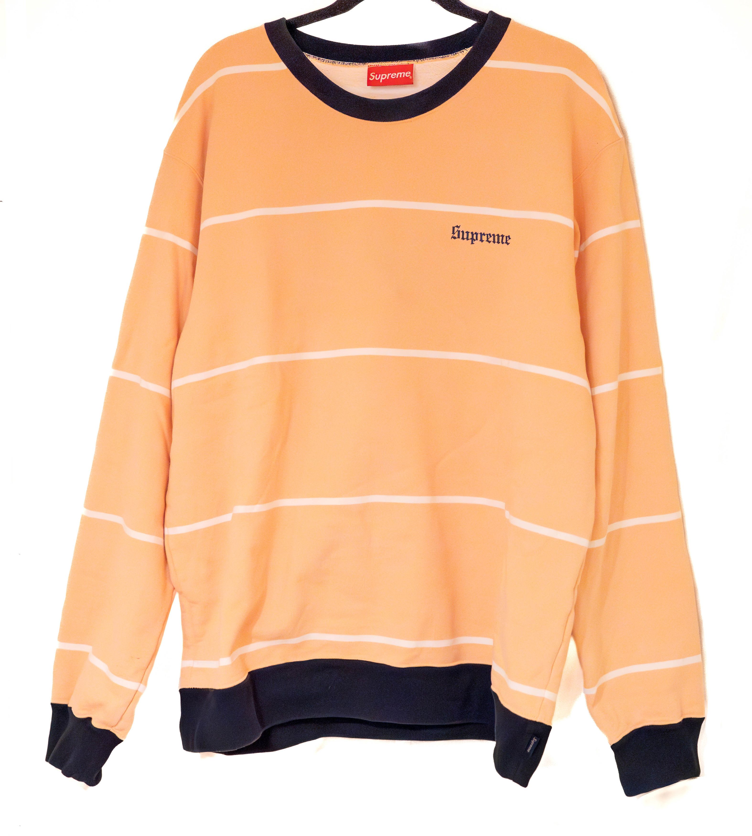 Supreme Supreme FW07 Striped Crest Hoodie | Grailed