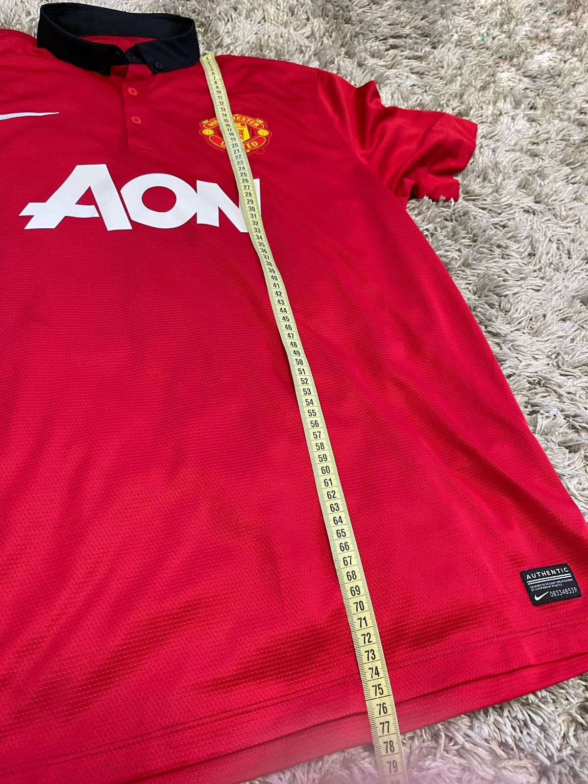 Nike 2013-14 Manchester United Nike Football shirt Home Shirt L Size US XL / EU 56 / 4 - 13 Thumbnail