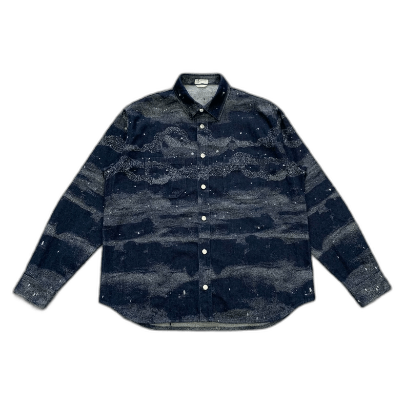 Dior dior starry ink denim shirt coat Size US L / EU 52-54 / 3 - 1 Thumbnail