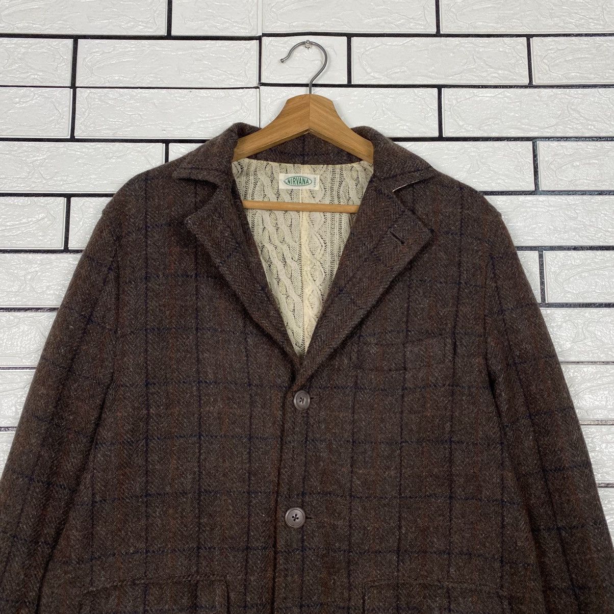 Japanese Brand Vintage Wool Jacket Tartan Blaket Nirvana Issey Miyake Size US L / EU 52-54 / 3 - 4 Thumbnail