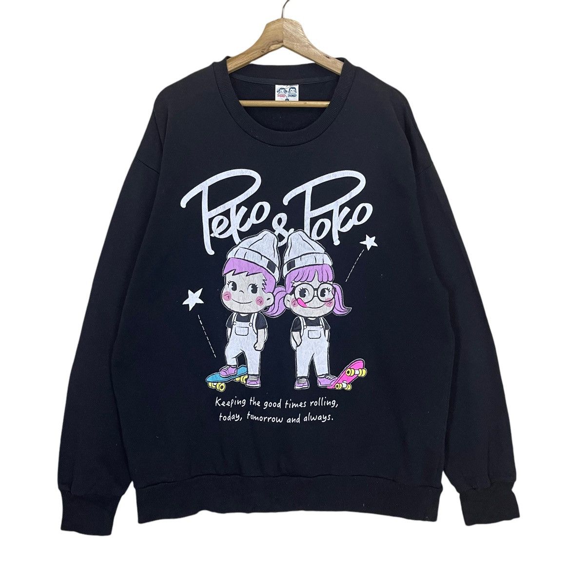 Anime Peko Poko Big Logo Crewneck Sweatshirt Size XL Size US L / EU 52-54 / 3 - 1 Thumbnail