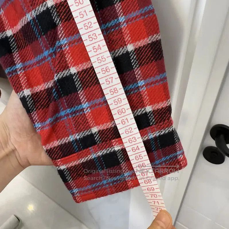Off-White Off-White Red Check Long Sleeve Shirt . Size US M / EU 48-50 / 2 - 7 Thumbnail