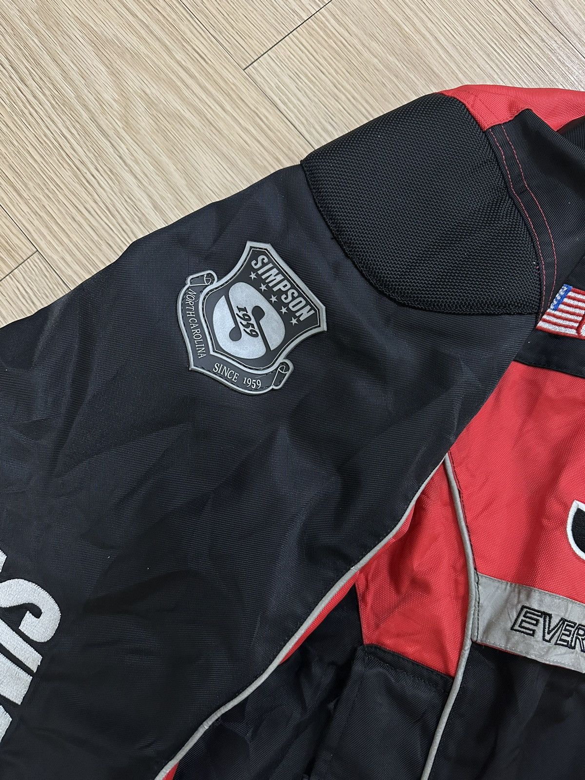 Sports Specialties × Vintage Vintage Team Simpson Racing Motorsport Jacket Bikers Riders Size US XL / EU 56 / 4 - 7 Thumbnail