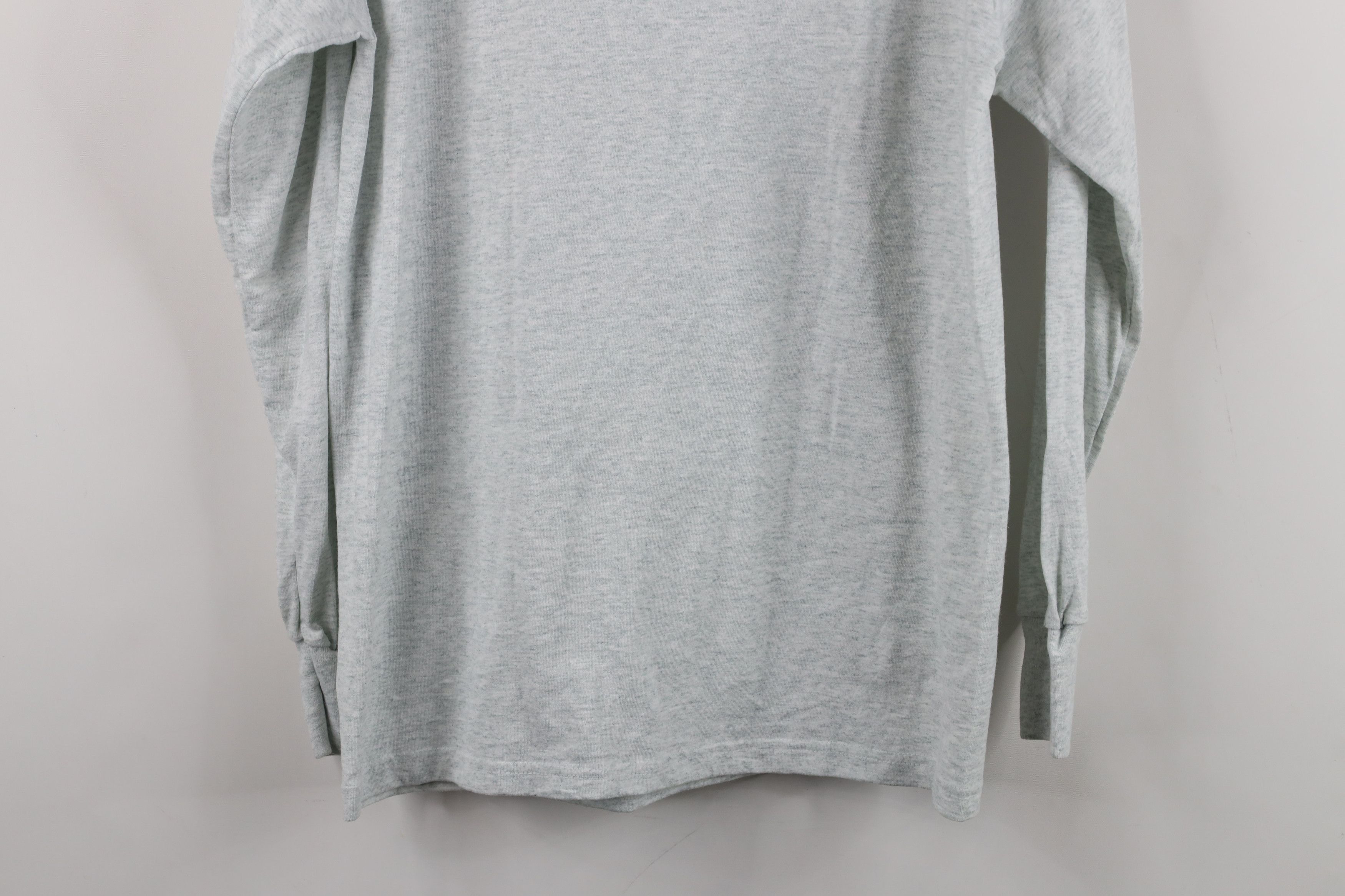 Vintage Vintage 90s Streetwear Long Sleeve T-Shirt Heather Gray Size US M / EU 48-50 / 2 - 10 Thumbnail