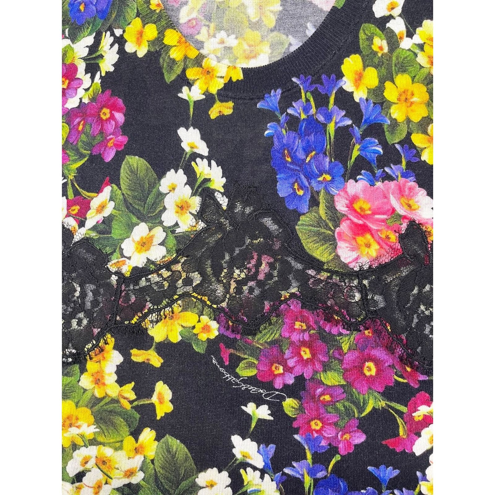 Dolce & Gabbana Dolce & Gabbana Floral cashmere lace sleeveless top Multi 42 Size M / US 6-8 / IT 42-44 - 9 Thumbnail