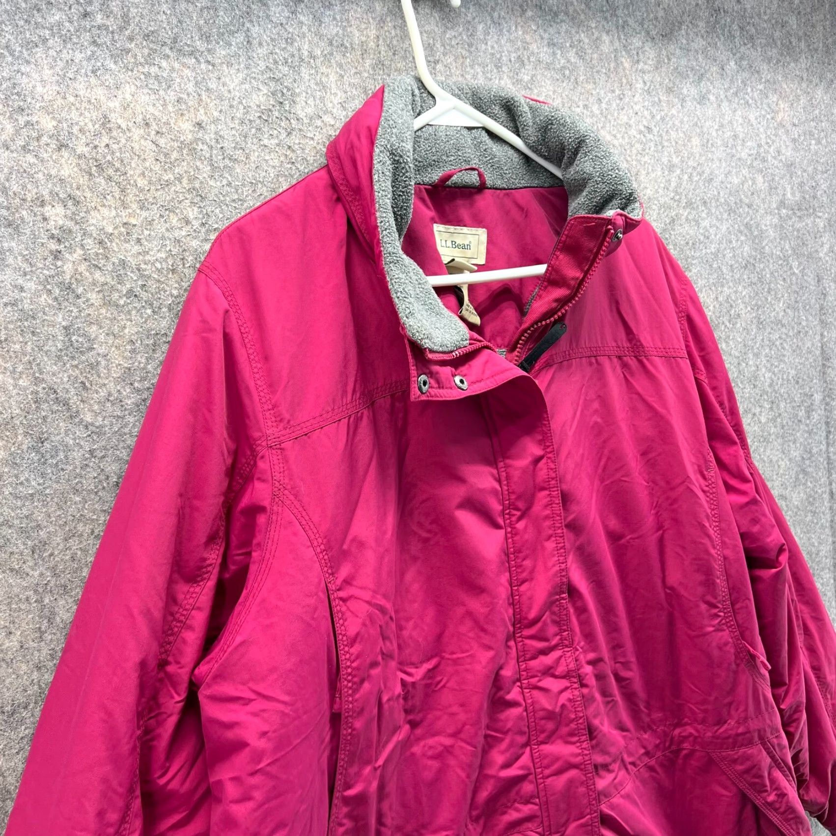 Vintage VINTAGE L.L. Bean Jacket Women 2X Pink Quilted Full Zip Hooded Snowboard Ski Lined Size XXL / US 16-18 / IT 52-54 - 4 Thumbnail