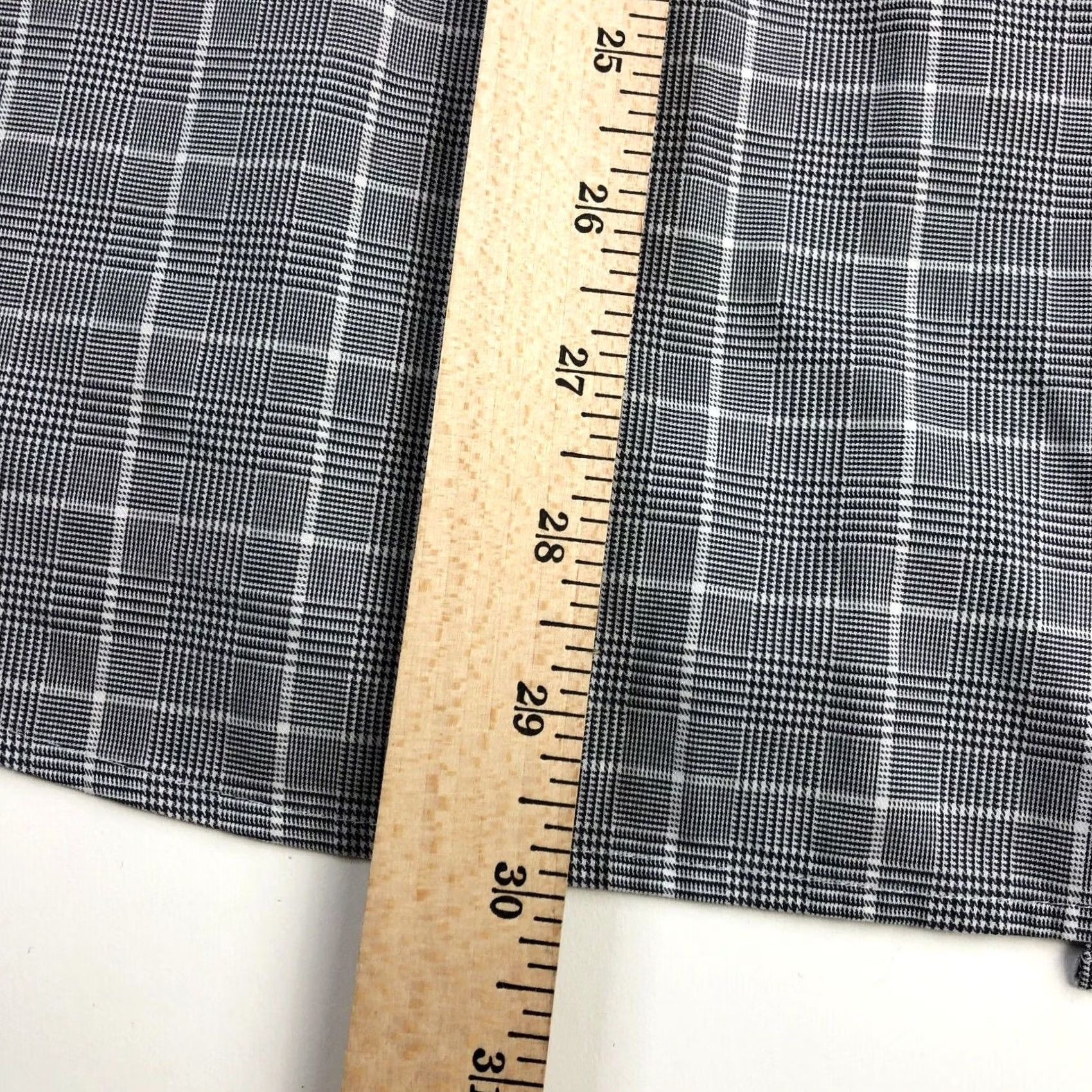 Peter Millar Peter Millar Nanoluxe Easy Care 17 Dress Shirt Long Sleeve Button Front Collared Plaid Gray Mens Regular Size 17 Size 46R - 4 Thumbnail
