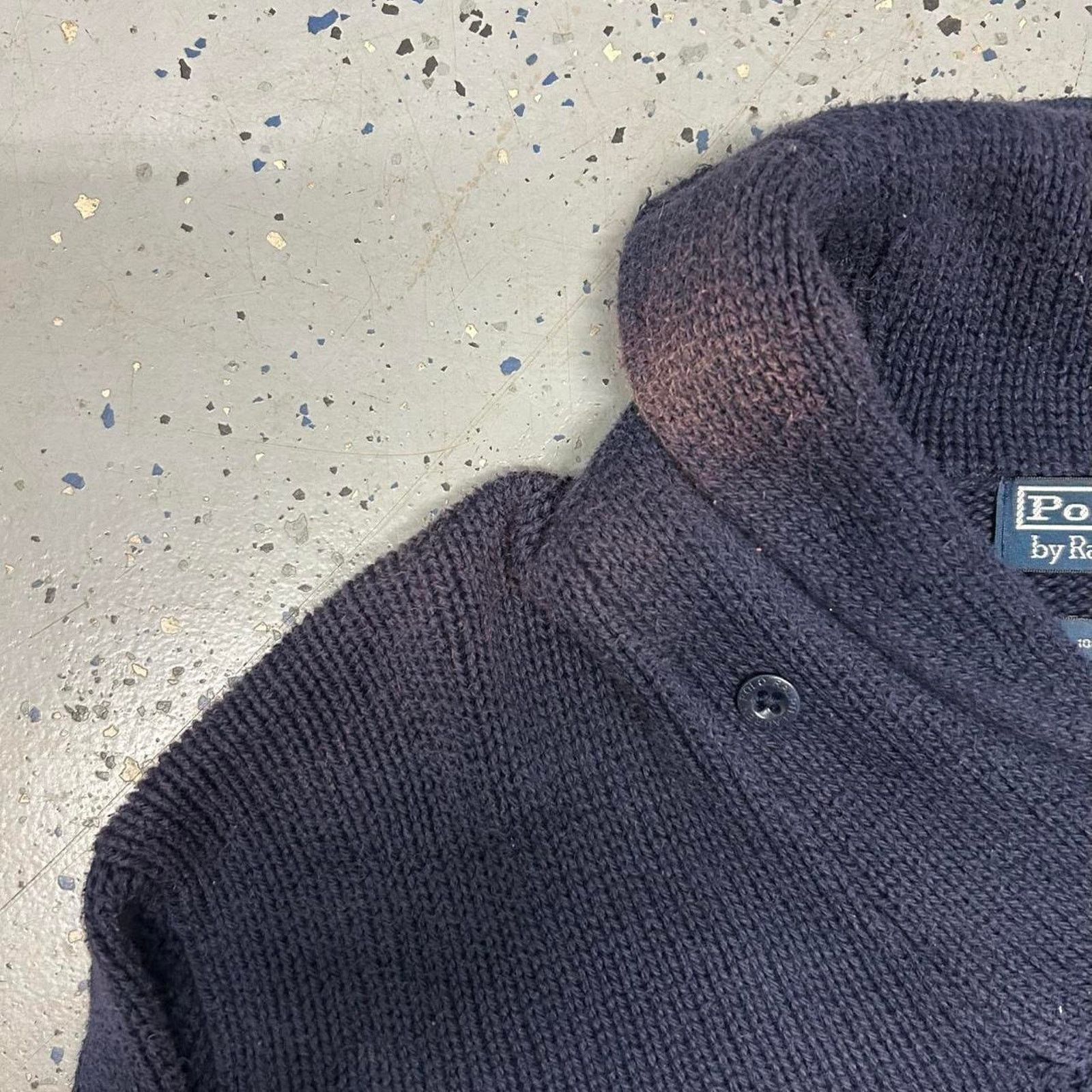 Ralph Lauren VTG Navy Ralph Lauren sweater Size US L / EU 52-54 / 3 - 4 Thumbnail