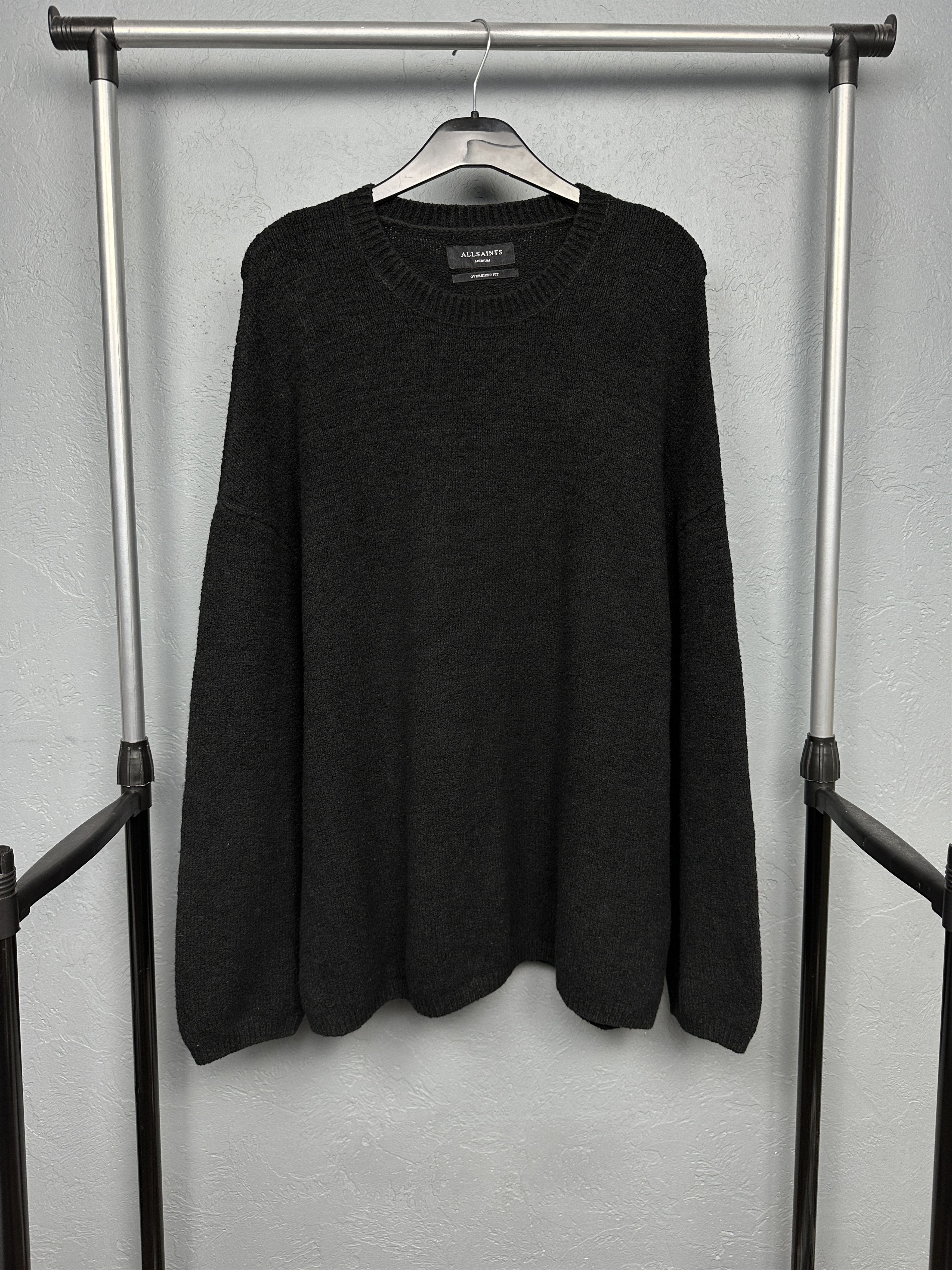 AllSaints Mens Arinn Crew Neck Oversized Sweater