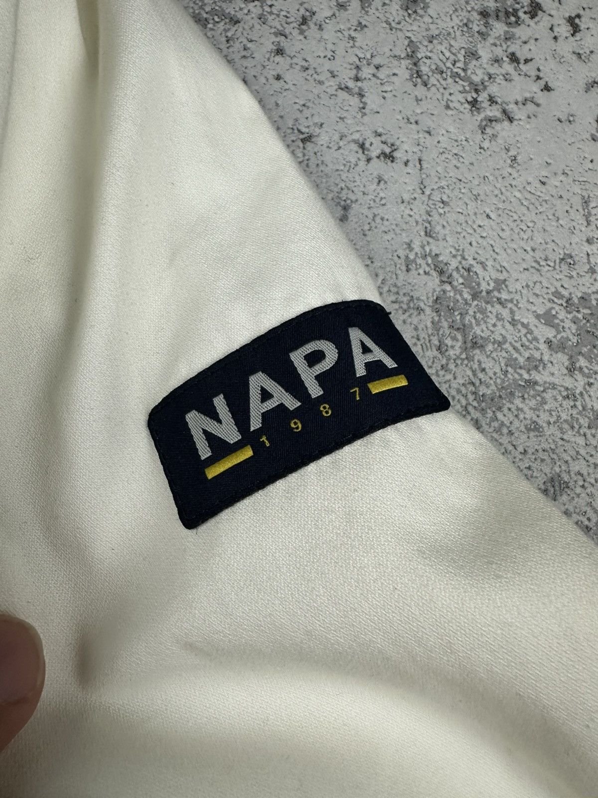 Napapijri New ❗️NAPAPIJRI Anorak Jacket Graphic White Half-Zip Size US L / EU 52-54 / 3 - 7 Thumbnail