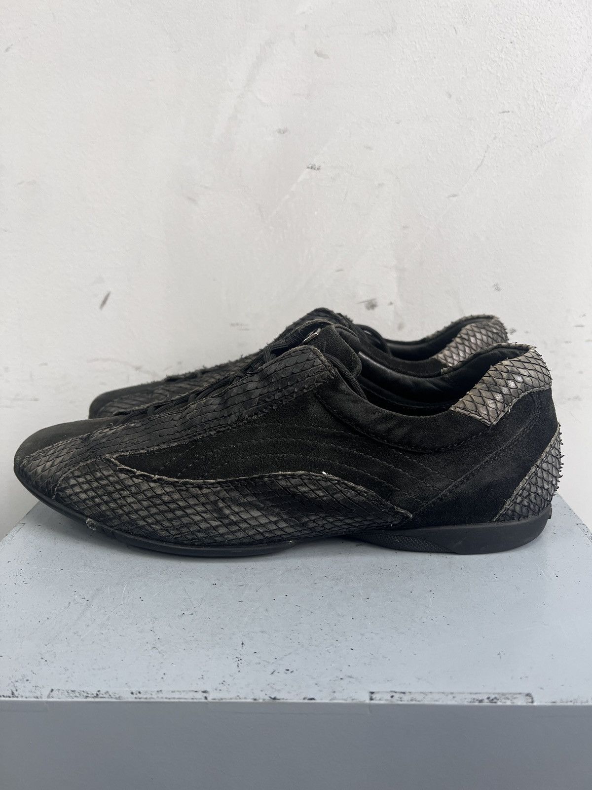 Hedi Slimane Rare guidi style python low-top leather shoes vintage y2k Size US 8.5 / EU 41-42 - 8 Thumbnail