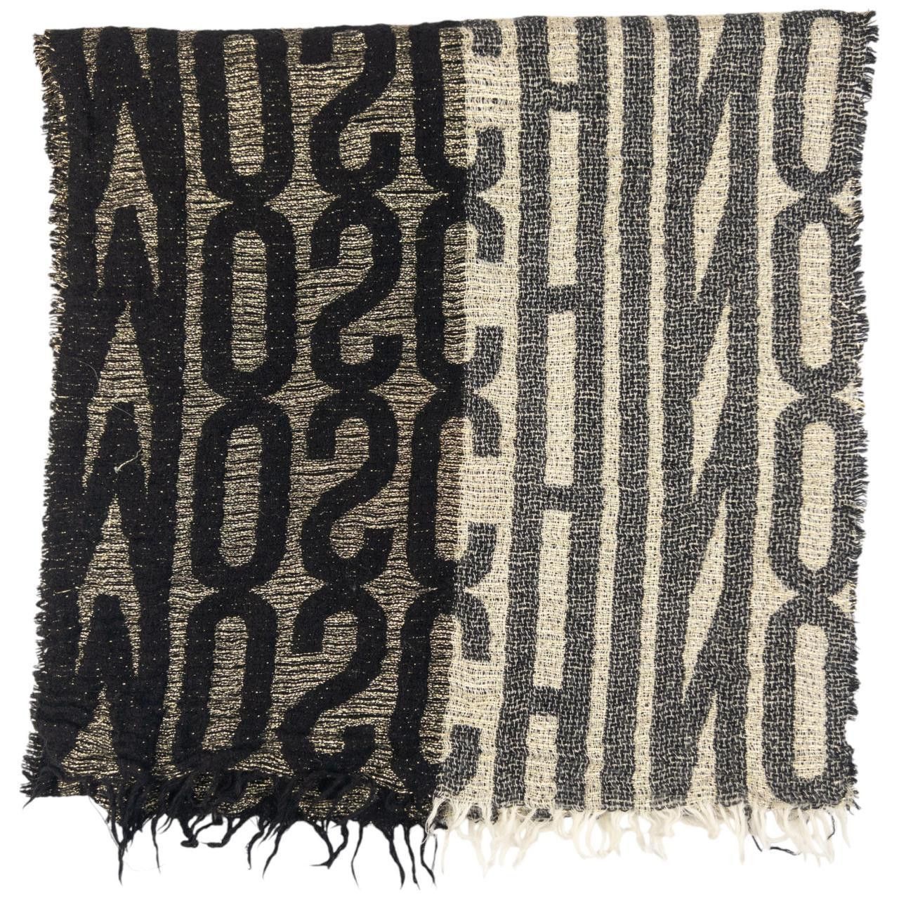 Moschino Vintage Moschino Monogram Text Scarf Size ONE SIZE - 3 Thumbnail