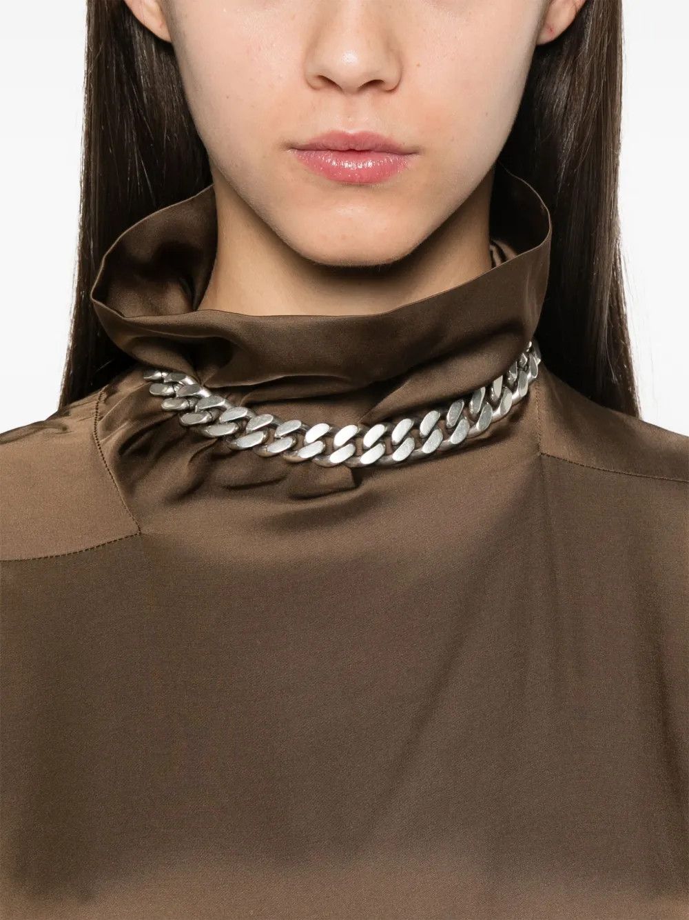 Rick Owens o1y0126 Maxi Dress in Brown Size S / US 4 / IT 40 - 2 Thumbnail