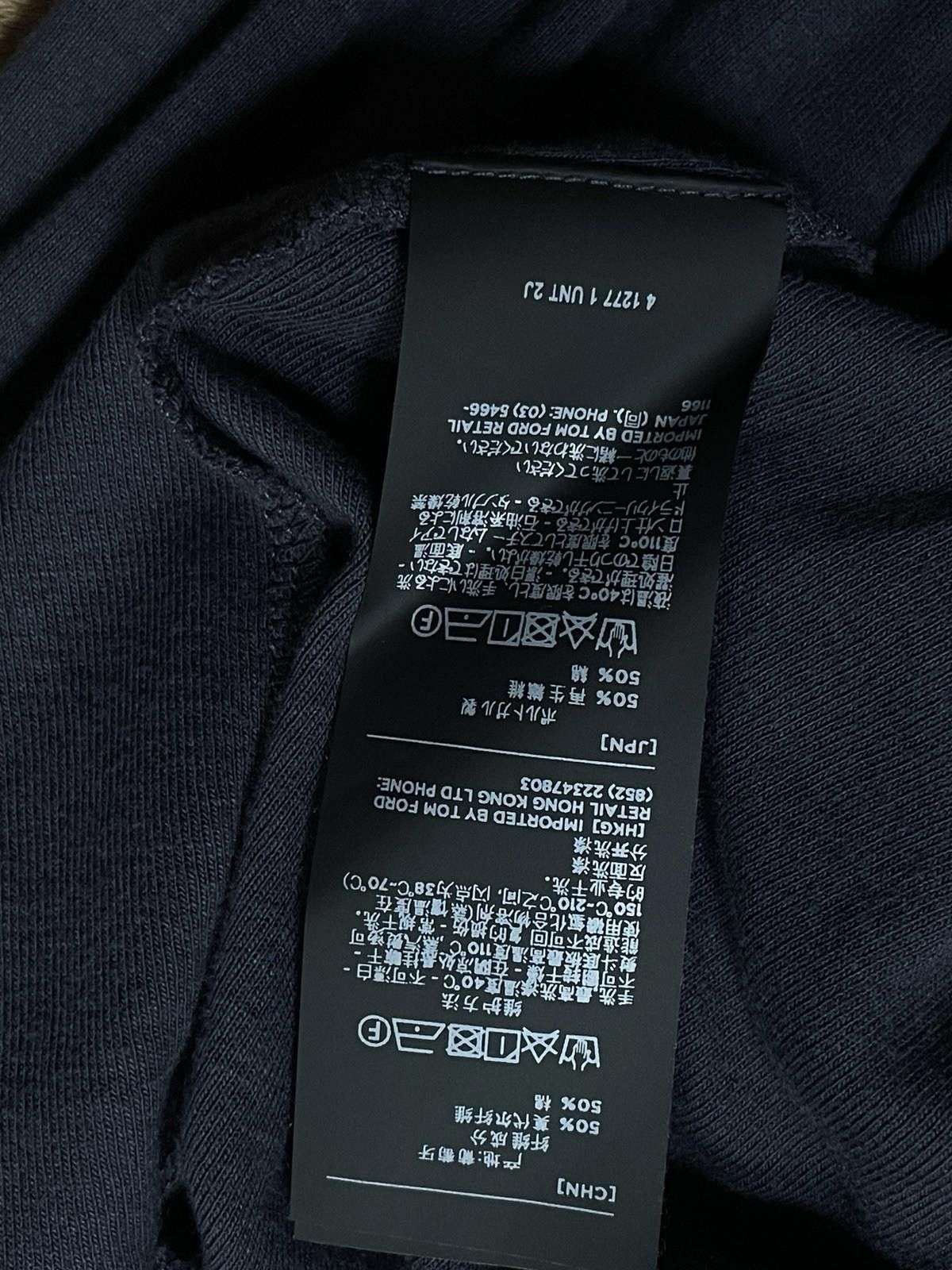 Tom Ford Tom Ford ribbed Henley T-Shirt in navy — modal and cotton Size US XL / EU 56 / 4 - 9 Thumbnail